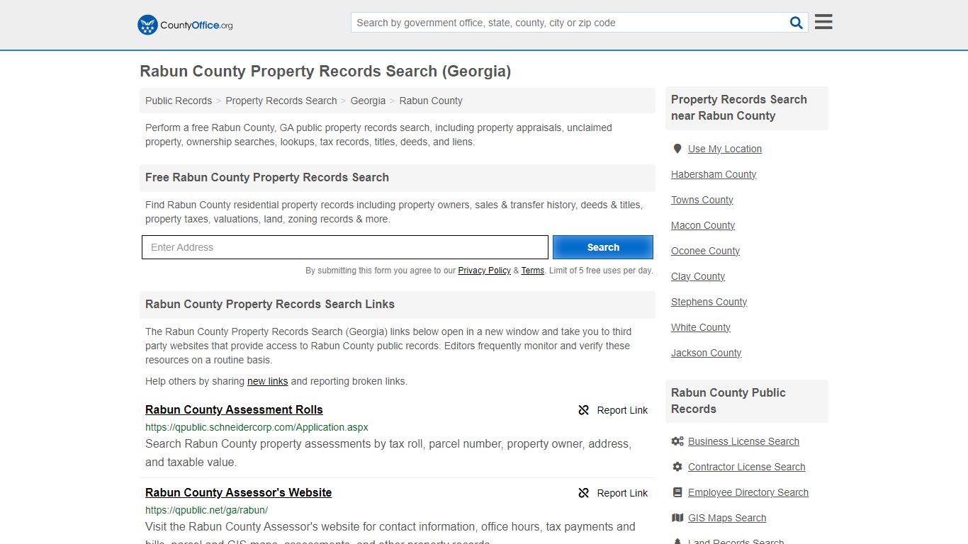 Rabun County Property Records Search (Georgia) - County Office