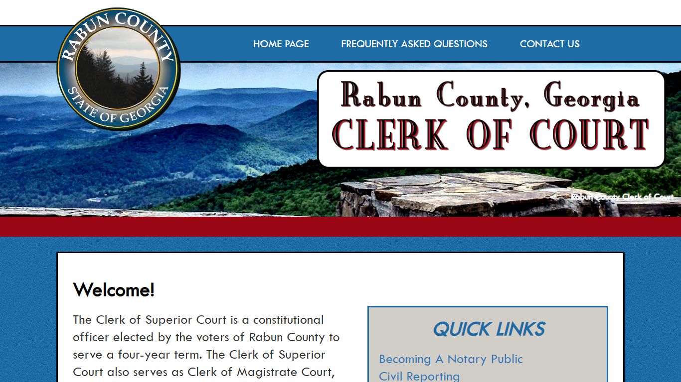 Rabun County Clerk of Superior Court - Rabun County, Georgia